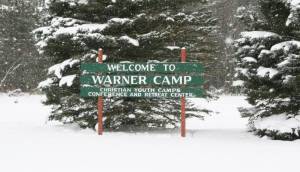 warner camp sign